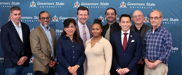 A group of people standing together